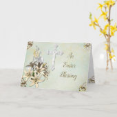 Religieuze Paas Kaart (Gele Bloem)