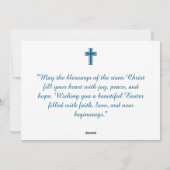 Religieuze Paas Kaart met Poesje Willow Branches (Achterkant)