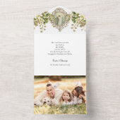 Religieuze Paasfoto opstandingsgebed All In One Uitnodiging (Binnen)