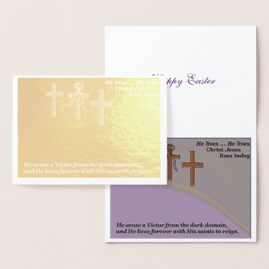 "Religieuze" paaskaart voor Kaart/Folie Folie Kaarten (Display)