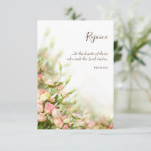 Religieuze paaskaarten - Sentiments Rejoice Bedankkaart (Staand voorkant)