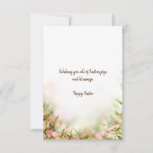 Religieuze paaskaarten - Sentiments Rejoice Bedankkaart (Achterkant)