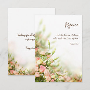 Religieuze paaskaarten - Sentiments Rejoice Bedankkaart