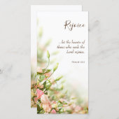 Religieuze paaskaarten - Sentiments Rejoice Bedankkaart (Voorkant / Achterkant)