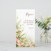 Religieuze paaskaarten - Sentiments Rejoice Bedankkaart (Staand voorkant)