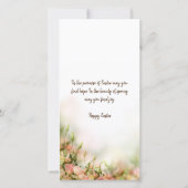 Religieuze paaskaarten - Sentiments Rejoice Bedankkaart (Achterkant)