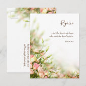 Religieuze paaskaarten - Sentiments Rejoice Briefkaart (Voorkant / Achterkant)