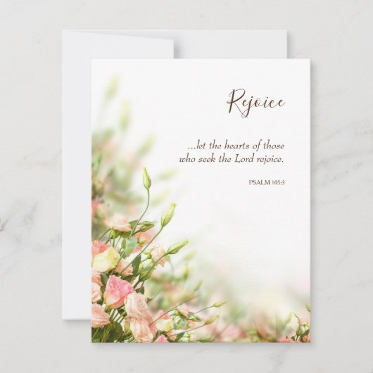 Religieuze paaskaarten - Sentiments Rejoice Kaart (Voorkant)