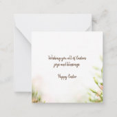 Religieuze paaskaarten - Sentiments Rejoice Notitiekaartje (Achterkant)