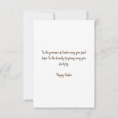 Religieuze paaskaarten - zintuigen Alleluia Bedankkaart (Achterkant)