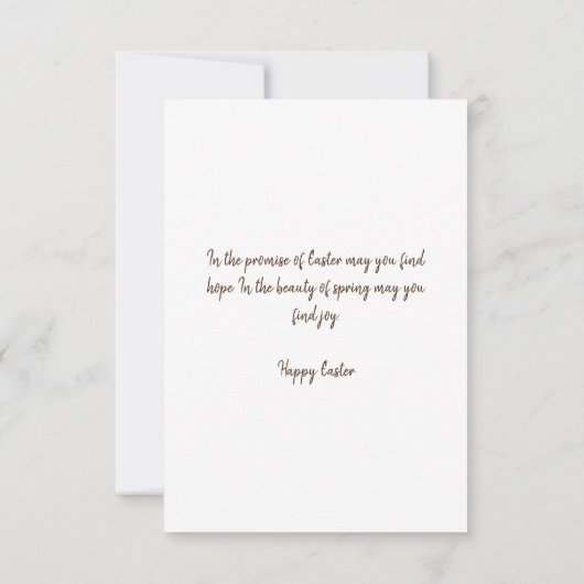 Religieuze paaskaarten - zintuigen Alleluia Bedankkaart (Achterkant)