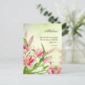 Religieuze paaskaarten - zintuigen Alleluia Briefkaart (Staand voorkant)