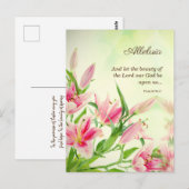 Religieuze paaskaarten - zintuigen Alleluia Briefkaart (Voorkant / Achterkant)