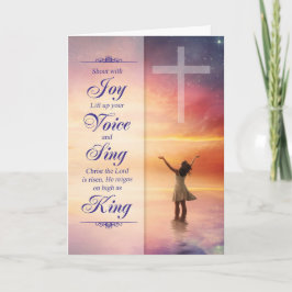 Religieuze paaskruis Isaiah 24:14 Kaart