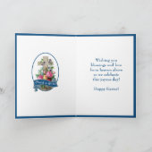 Religieuze  paasmakerij door kruisverbijstering Ho Feestdagen Kaart (Binnen)