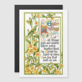 Religieuze Pasen Hymn en Primroses (Voorkant / Achterkant)