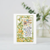 Religieuze Pasen Hymn en Primroses Feestdagenkaart (Staand voorkant)