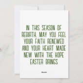 Religieuze Pasen Jezus Opstanding Feestdagenkaart (Achterkant)