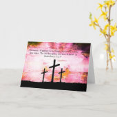 Religieuze Pasen Kaart (Gele Bloem)