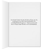 Religieuze Pasen Kaart voor je broer (Binnen (Rechts))