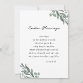 Religieuze Pasen Kruis Groet Bijbel Kaart (Achterkant)