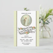 Religieuze Pasen Lente Pascha Brunch Diner Kaart (Staand voorkant)