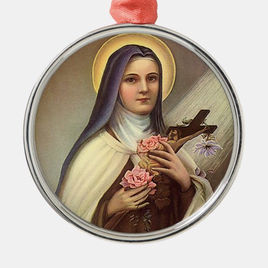 Religieuze Pasen, non met kruis Metalen Ornament (Voorkant)