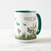 Religieuze Pasen Opstanding Lente citaat 15oz Mok (Voorkant rechts)