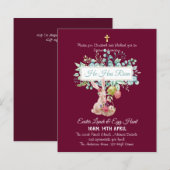 Religieuze Pasen Uitnodigingsbudget (Voorkant / Achterkant)