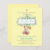 Religieuze Pasen Uitnodigingsbudget (Voorkant / Achterkant)