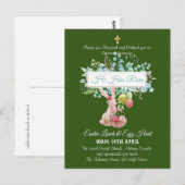 Religieuze Pasen Uitnodigingsbudget Briefkaart (Voorkant / Achterkant)