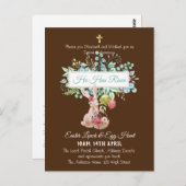 Religieuze Pasen Uitnodigingsbudget Briefkaart (Voorkant / Achterkant)