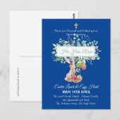 Religieuze Pasen Uitnodigingsbudget Briefkaart (Voorkant / Achterkant)