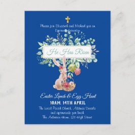 Religieuze Pasen Uitnodigingsbudget Briefkaart