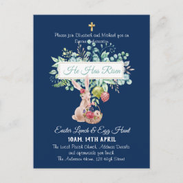 Religieuze Pasen Uitnodigingsbudget Briefkaart