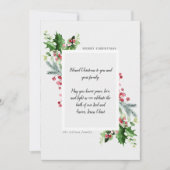 Religieuze platte kerstkaart (Voorkant)