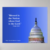 Religieuze Poster -- een Gezegende Natie (Voorkant)