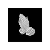 Religieuze Praying Hands Rubberstempel (Afrduk)