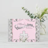 Religieuze Quinceanera Kaart (Staand voorkant)