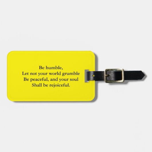 Religieuze quote bagagelabel (Voorkant horizontaal)