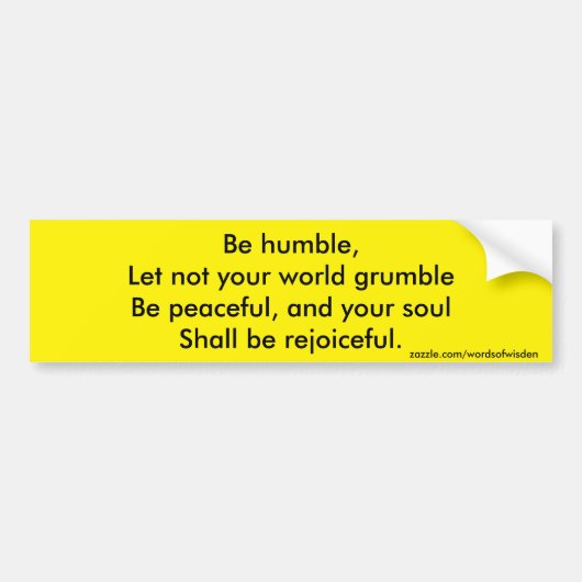 Religieuze quote bumpersticker (Voorkant)
