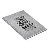 Religieuze quote Spiral Foto Notitieboek (Rechterzijde)