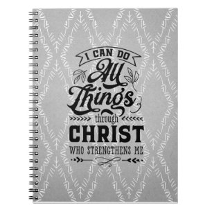 Religieuze quote Spiral Photo-notebook Notitieboek
