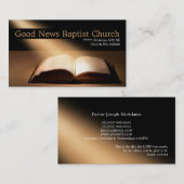 Religieuze religie Christelijk pastor christendom Visitekaartje (Voorkant / Achterkant)