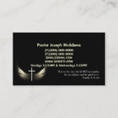 Religieuze religie Christelijk pastor christendom Visitekaartje (Achterkant)