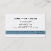 Religieuze religie Christelijk pastor christendom Visitekaartje (Achterkant)