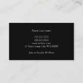 Religieuze religie Christelijk pastor christendom Visitekaartje (Achterkant)