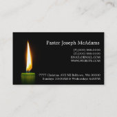 Religieuze religie Christelijk pastor christendom Visitekaartje (Achterkant)