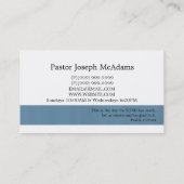 Religieuze religie Christelijk pastor christendom Visitekaartje (Achterkant)