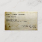 Religieuze religie Christelijk pastor christendom Visitekaartje (Achterkant)